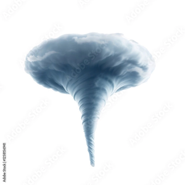 Fototapeta Dramatic tornados in various formations of weather phenomenon
