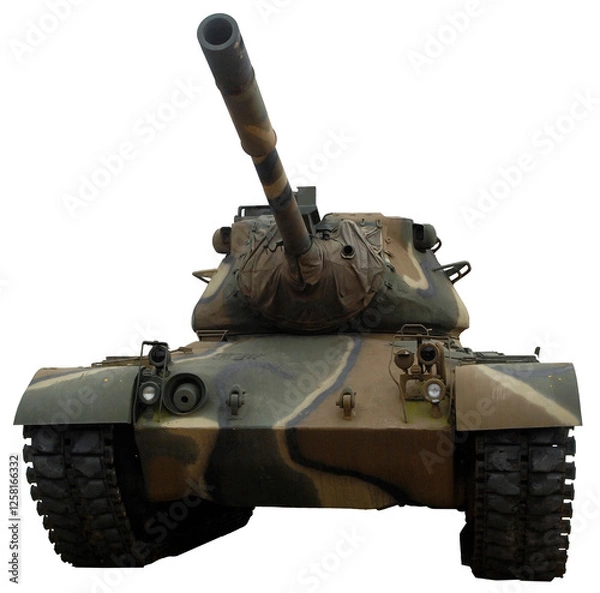 Fototapeta tank isolated	