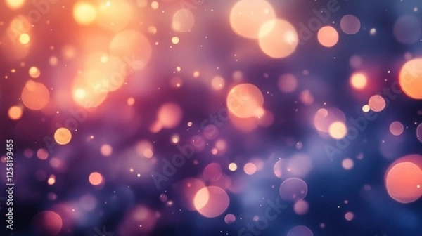 Fototapeta A beautiful abstract background filled with colorful bokeh lights. Ideal for designs, presentations, and creative projects.