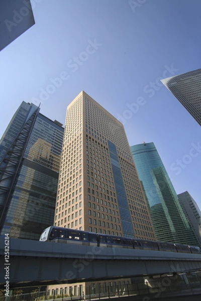 Fototapeta 汐留のビル群