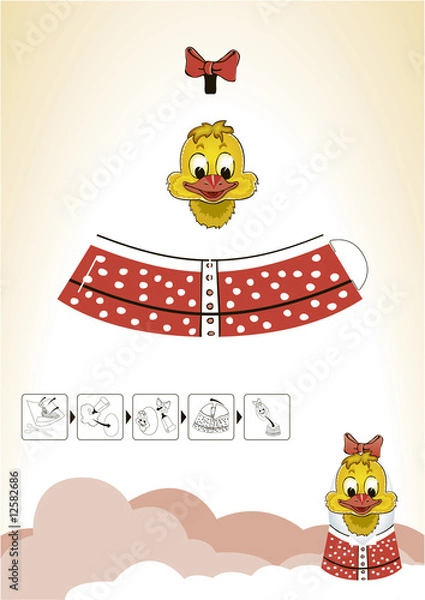 Obraz Yellow Chicken Eastern Decoration