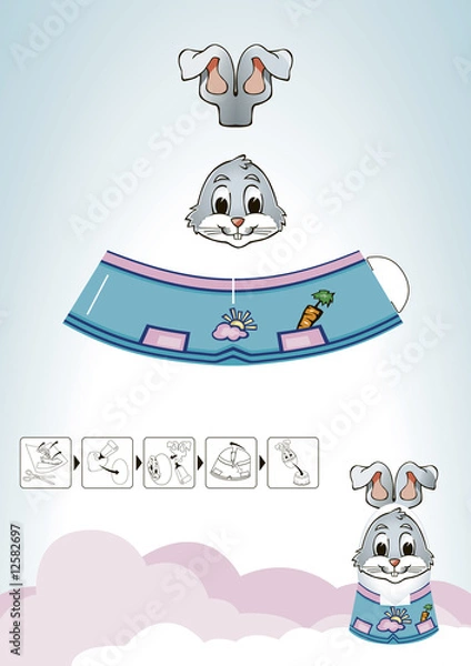 Obraz Gray Rabbit Eastern Decoration