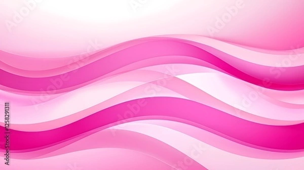 Fototapeta Soft Flowing Waves in Shades of Pink for Abstract Background