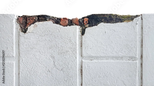 Obraz white cement texture