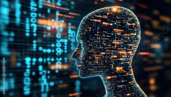 Obraz Digital Mind: A Glimpse into Artificial Intelligence