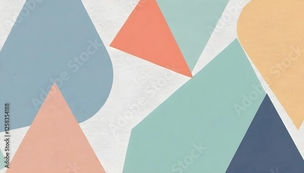 Fototapeta abstract pastel triangle geometric pattern background
