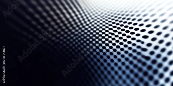 Obraz Captivating Dots Array, A Mesmerizing Black and White Grid Illusion