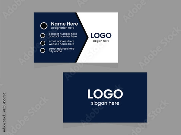 Obraz modern business card template and visiting card design