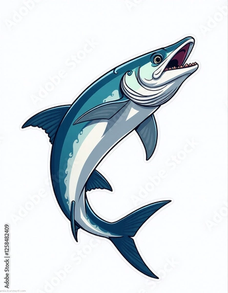 Obraz fish on white background