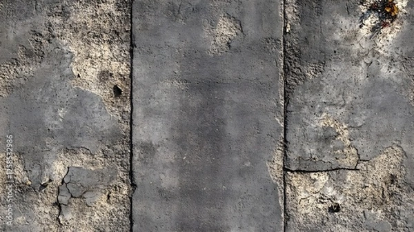 Fototapeta Concrete Surface with Weathered Grunge Texture, Old Grimy Wall Material Background