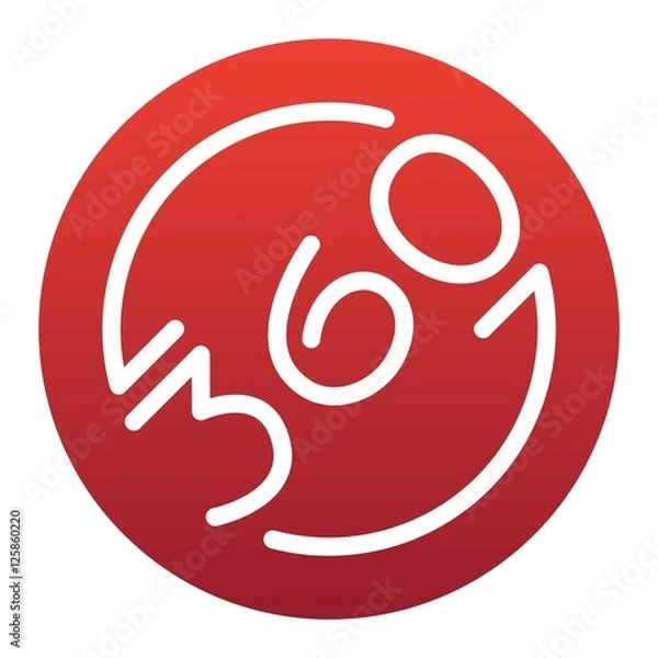 Fototapeta Circle button vector isolated