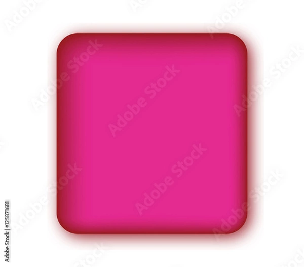 Obraz Pink Blank Button