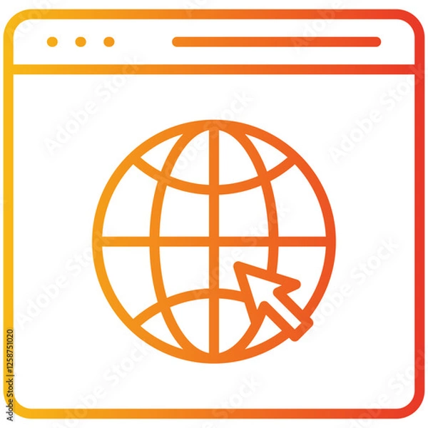 Fototapeta Browser Icon