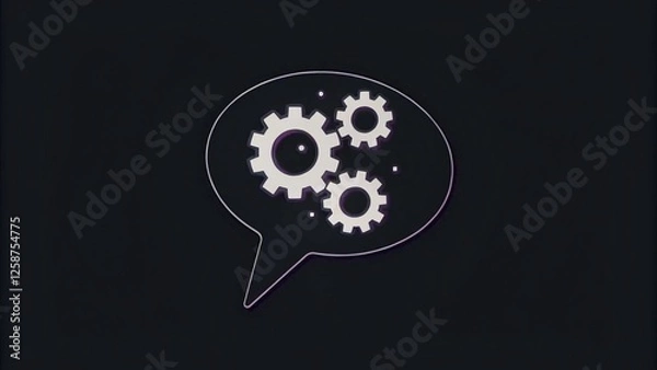 Fototapeta Innovative Mechanical Design Concept Digital Environment Graphic Representation Technology-Driven Imagery Abstract Viewpoint Modern Visual Communication