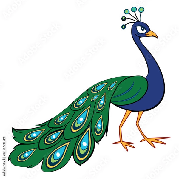 Obraz Peacock design cartoon