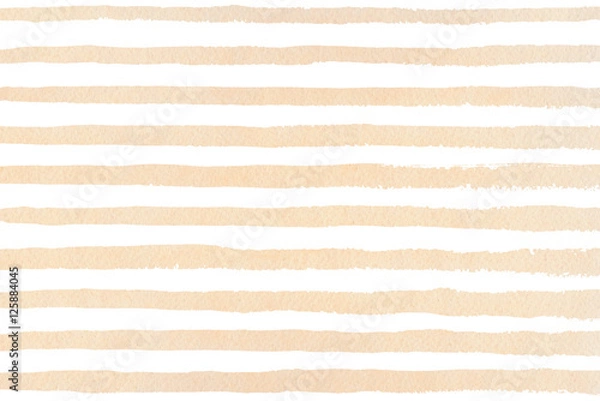 Obraz Watercolor hand drawn stripe pattern.