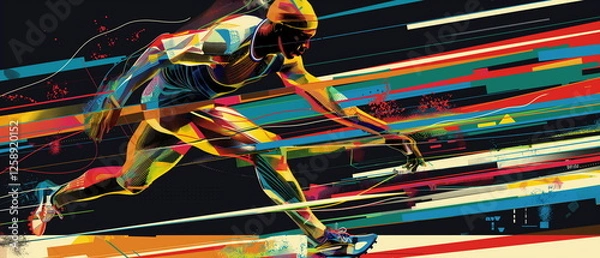 Fototapeta sport image art design High-Tech Modernism Hackerc_002