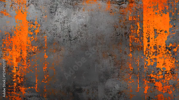 Obraz Grunge industrial background with rusty orange texture
