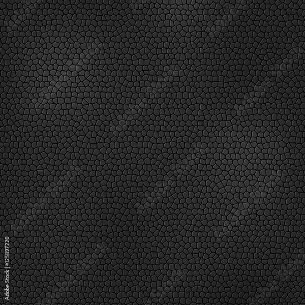 Obraz Black leather texture. Vector
