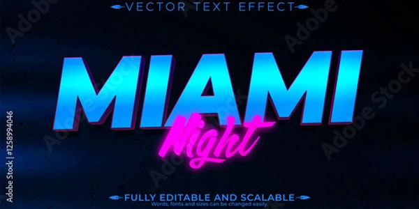 Fototapeta Editable text effect vegas, 3d glowing and casino font style