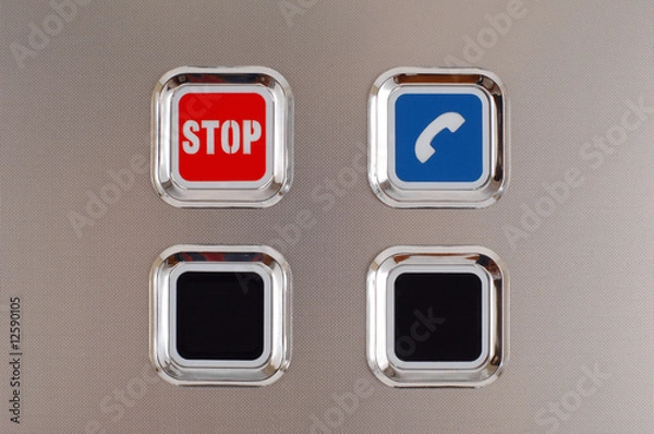 Fototapeta stop button