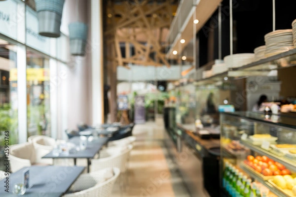 Fototapeta Cafe blur background