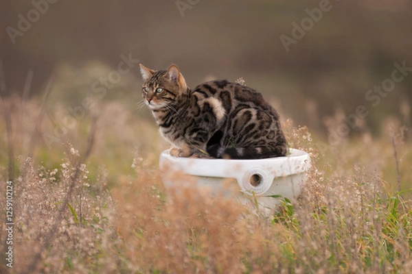 Obraz Bengal Cat Outdoor