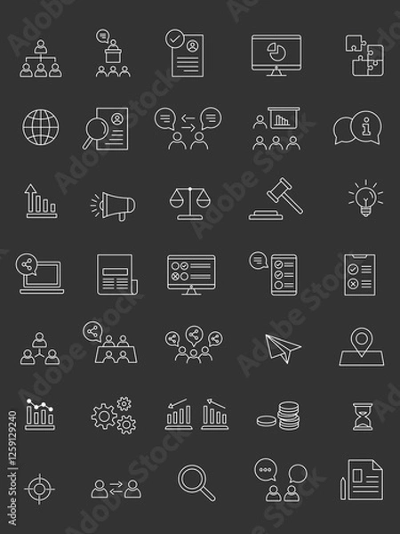 Obraz Business Icons