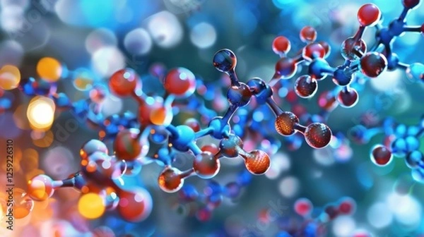 Fototapeta Amino Acids and Peptides Unite to Combat Diseases Effectively