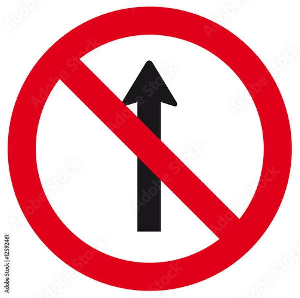 Obraz Placa Sentido Proibido
