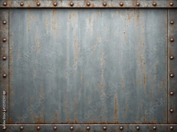 Fototapeta rusty metal plate background 