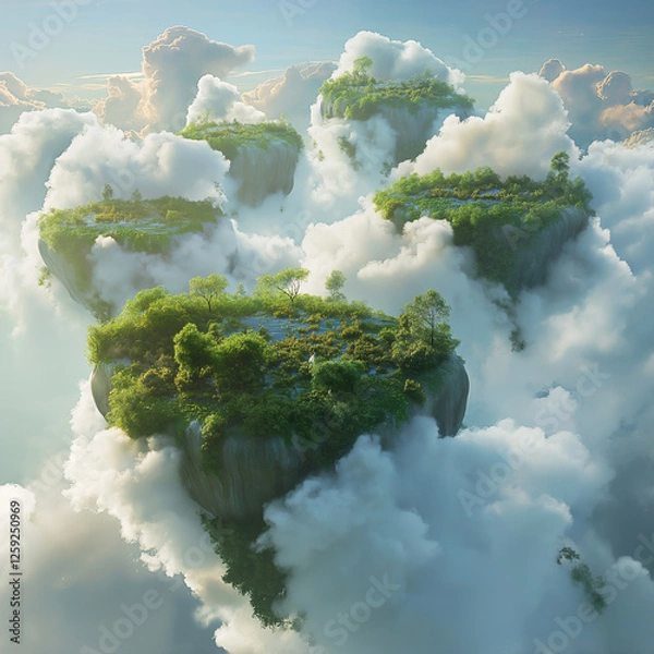 Obraz floating islands