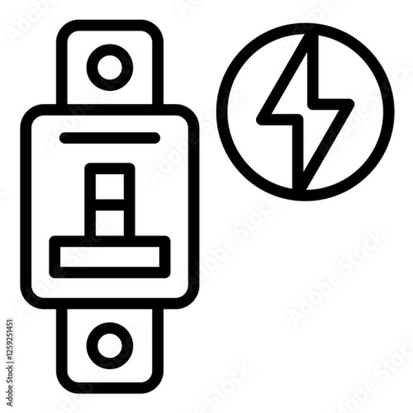 Fototapeta Circuit Breaker Icon