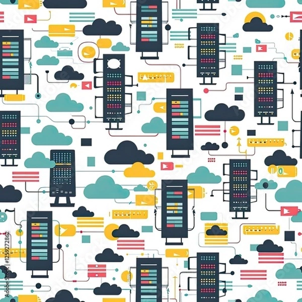 Obraz Cloud Computing System Network Data Servers