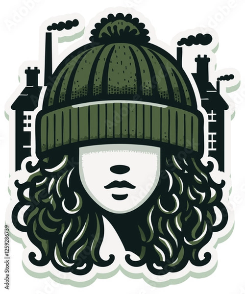 Fototapeta green hat