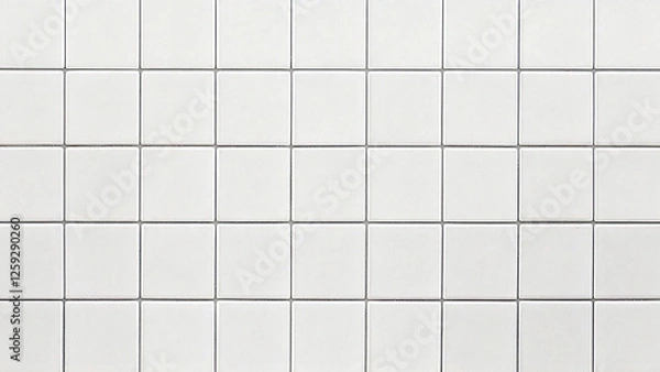 Obraz Close-up of white ceramic tile texture background