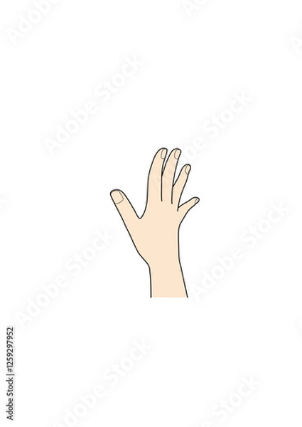 Fototapeta hand_102_colour