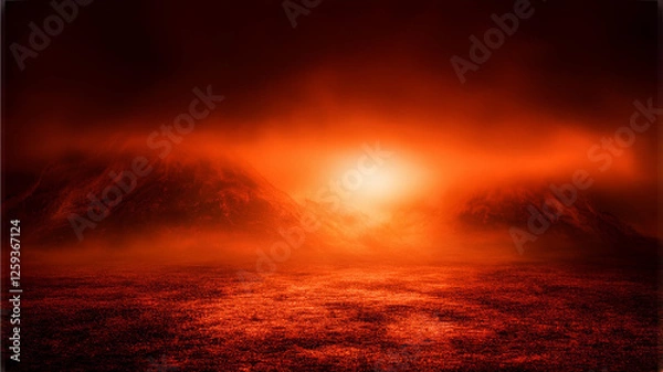 Obraz fire in the forest