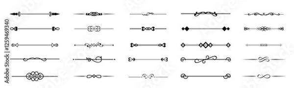 Fototapeta calligraphic border divider