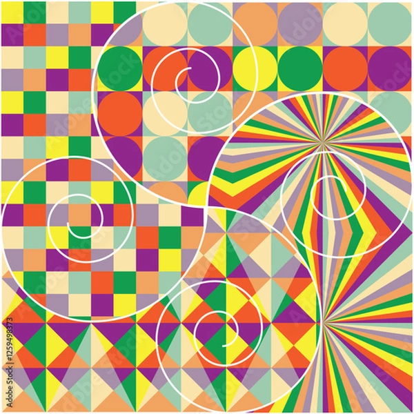 Obraz abstract geometric background