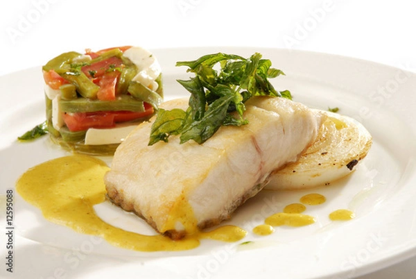 Obraz Ryba w sosie kolendrowym. Meksyk