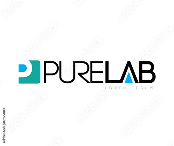 Obraz Pure Lab Concept  Logo Design