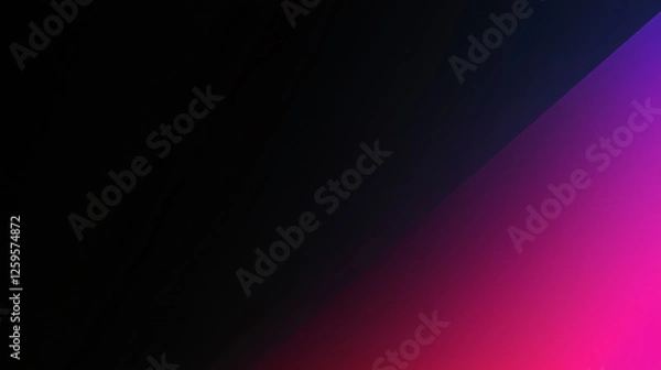 Fototapeta minimalist plain background, dark black color palette, soft gradient transition