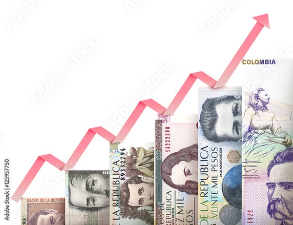 Obraz Money growth graph