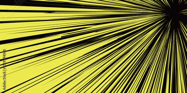 Fototapeta スクリーントーン　黒　黄色　背景