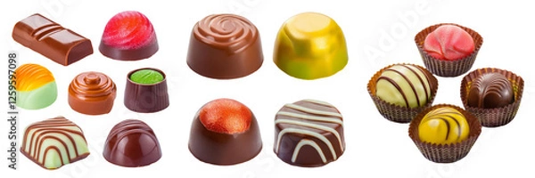 Obraz Assortment of Delicious Chocolates