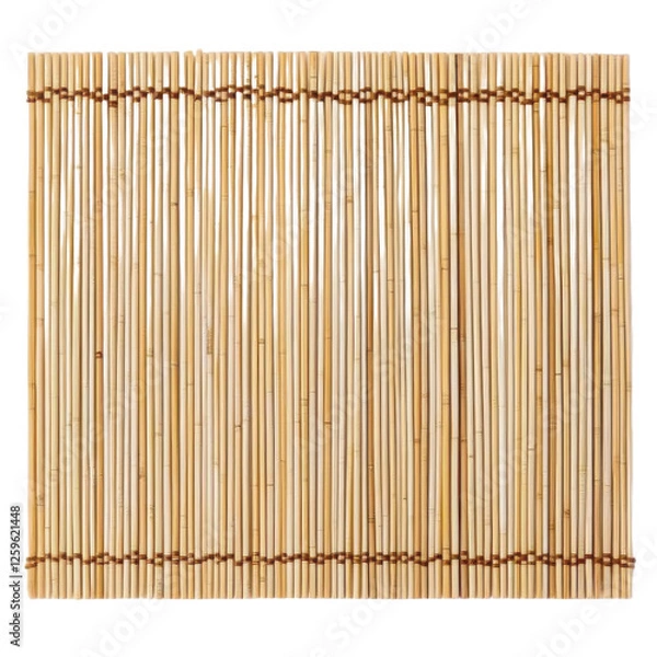 Obraz bamboo mat isolated on white background
