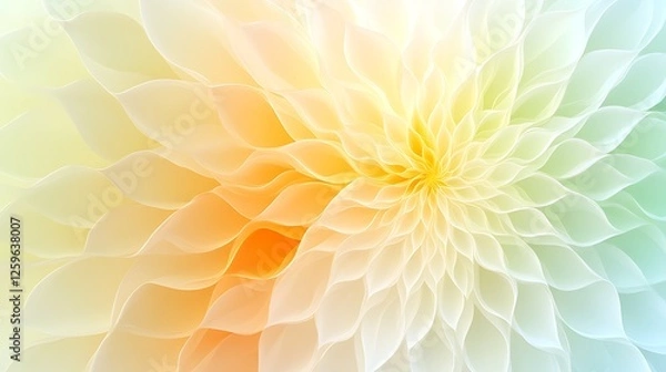 Obraz Abstract Pastel Flower Soft Hues Design