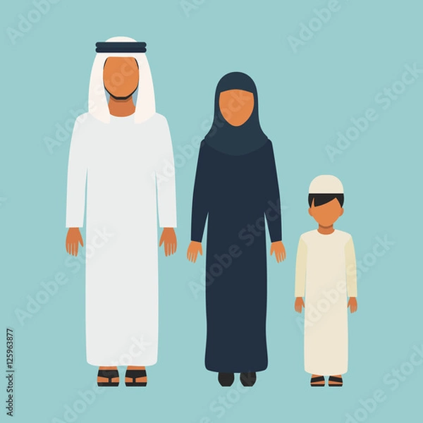 Obraz Arabic Family