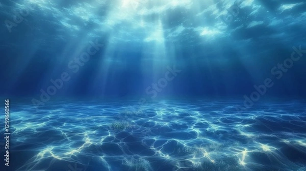 Obraz nice underwater anime theme background for wallpaper